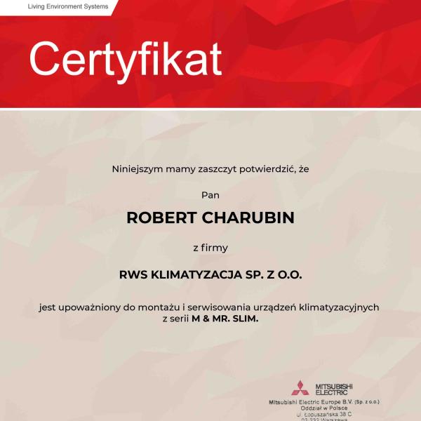 Mitsubishi Electric certyfikat
